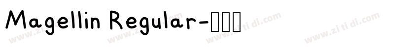Magellin Regular字体转换